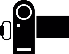 Frontal Videocamera Outline Drawing Svg Vector, Free Vectors File